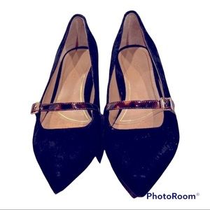 Vionic Minnie Tortoise Black Kitten Heels Sz 8